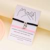 2Pcs Simple Handmade Couple Bracelet for Women Romantic Heart Magnetic Matching Bracelet Charm Bestie Friendship Jewelry Gifts