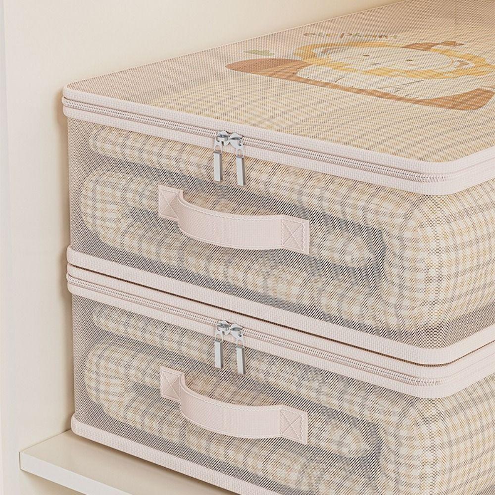 2Pcs Divided Clothes Quilt Storage Bag Large Capacity Blanket Sorting Bags Bedroom