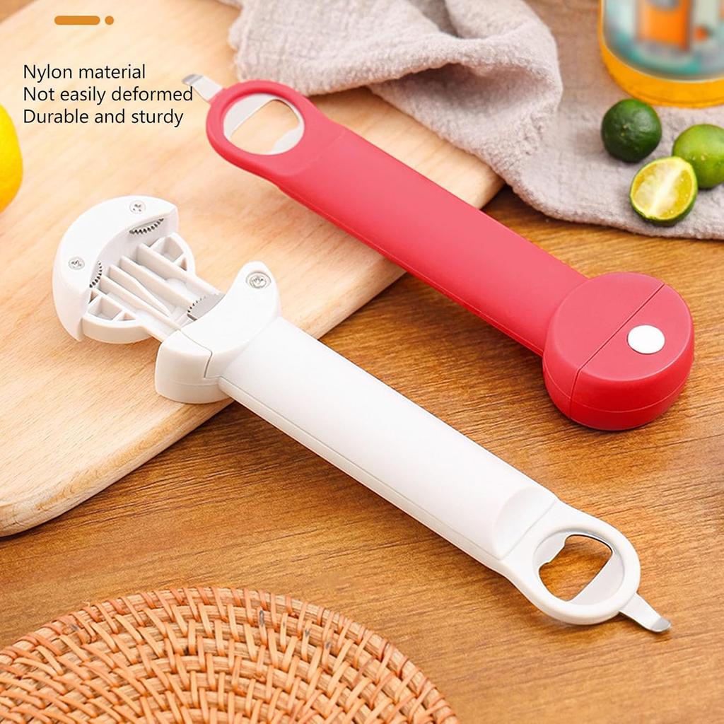 3 In 1 Retractable Jar Opener for Weak Hands, Multifunctional Magnetic Adjustable Stainless Steel Bottle Opener Can Opener Easy To Use for Children,