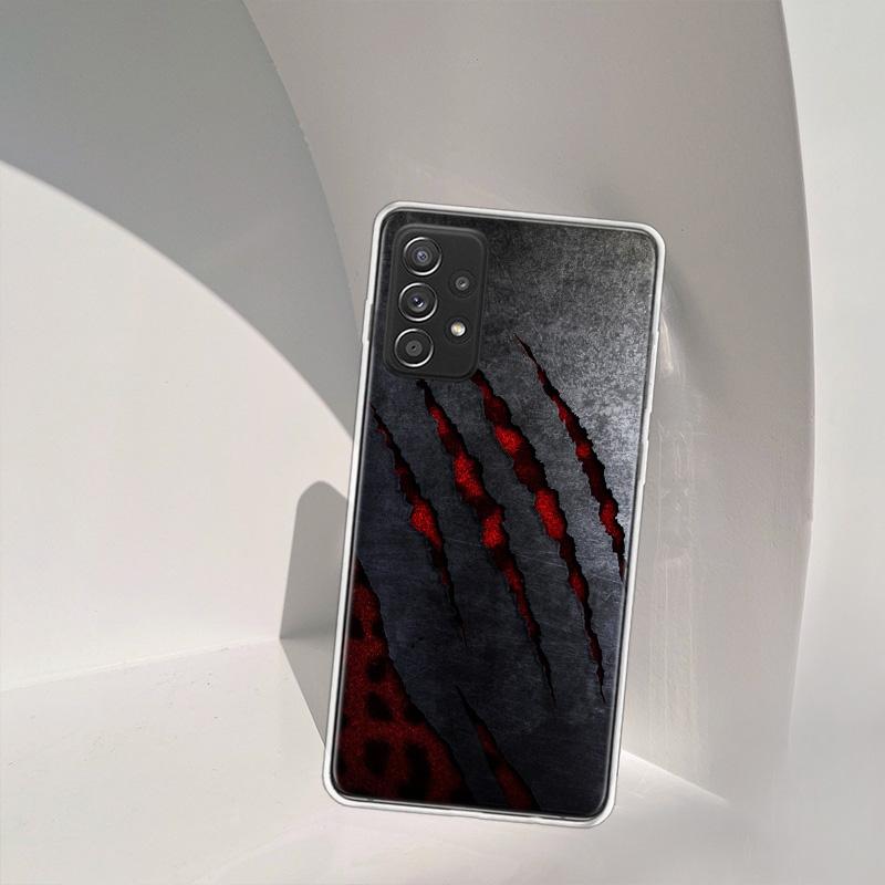 Fierce Beast Claws Scratch Marks Phone Case for Samsung A54 A57 A37 A17 A14 A15 A12 A24 A34 A55 A35 A25 A52S A07 A05S A04S A22 A