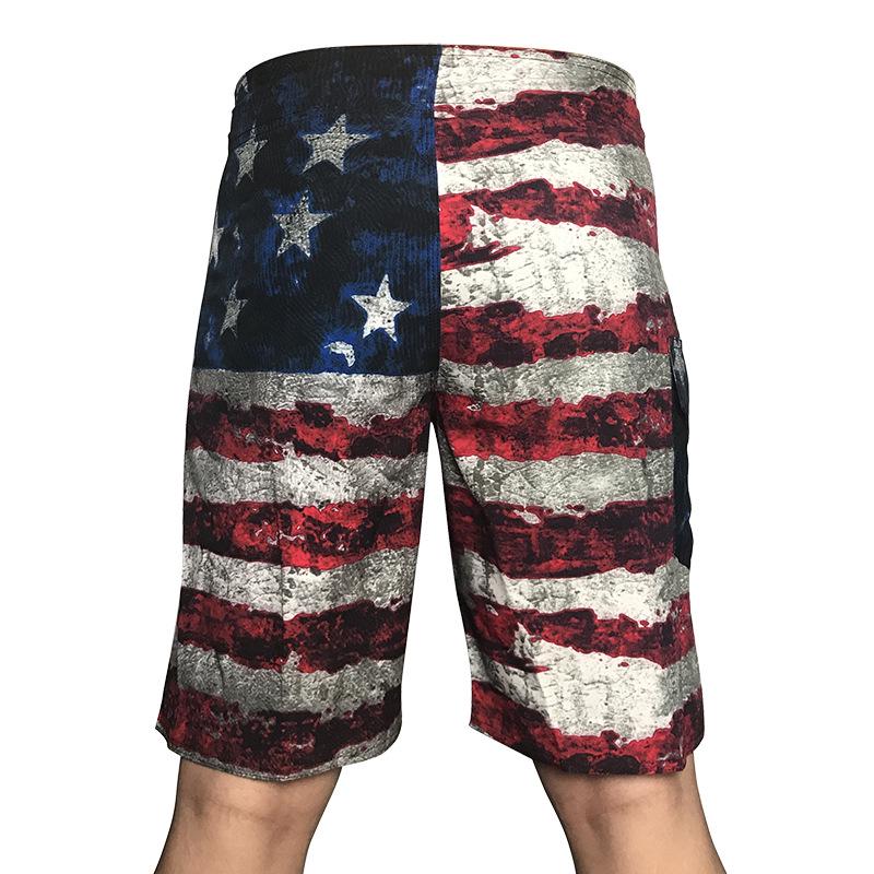 2024 Summer Men's Quick-Dry Eagle Print Beach Shorts