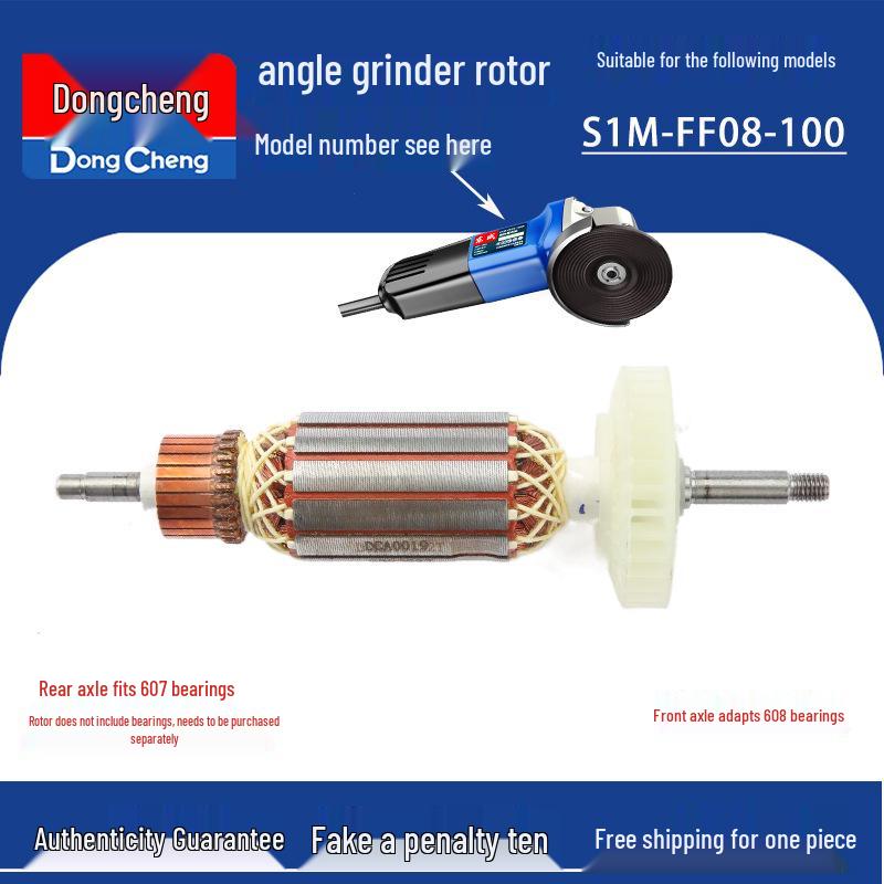 Dongcheng Szlifierka Kątowa Rotor i Zestaw Akcesoriów do Polerowania