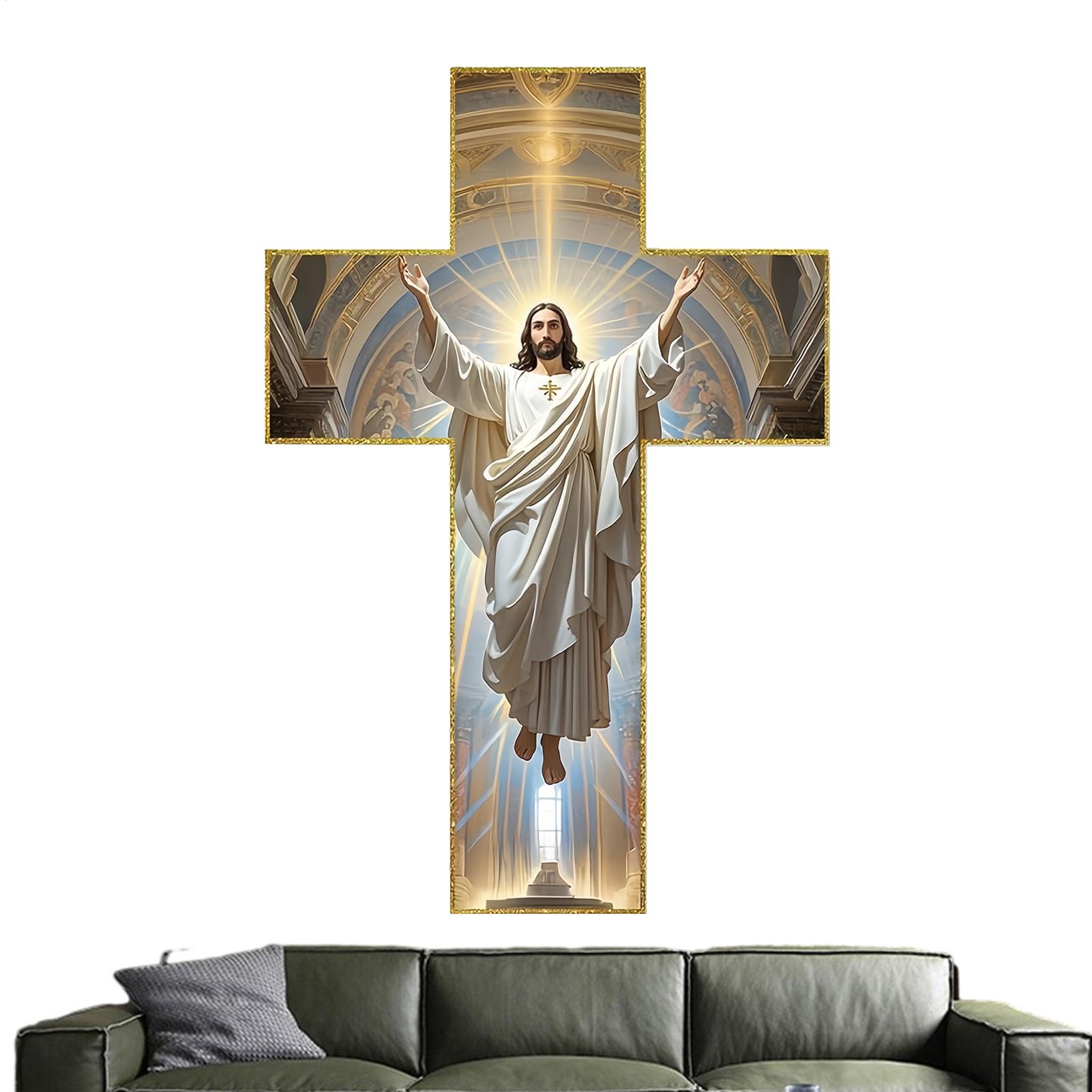 

Cross For Wall Jesus Wooden Wall Art Religious Blessed Christ Cross Hanger For Christmas Entryway Hallway Bedroom Office Dining China Mainland