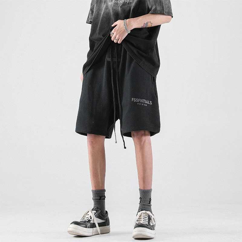 2024 Sommer Retro High-Street Sportshorts: Trendige, lockere, lässige Fünf-Punkt-Hose