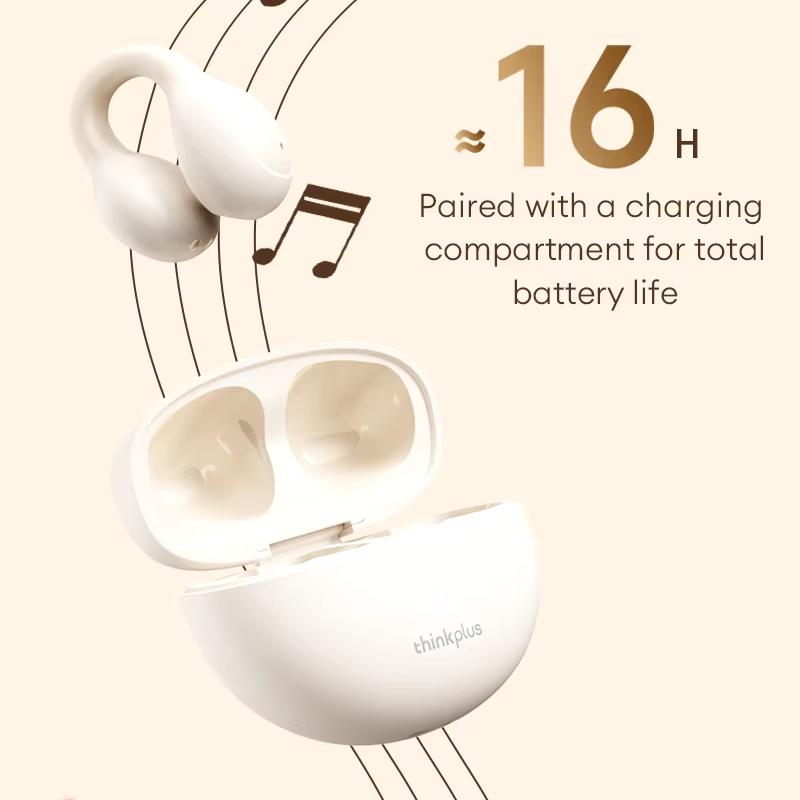 Lenovo LP25 Drahtlose Bluetooth 5.4 Kopfhörer, ENC Geräuschunterdrückung für HD-Anrufe Kopfhörer Tiefer Bass Sound Musik Ohrhörer