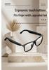 European & American Design AI Translation Smart Bluetooth Music Glasses – Magnetic Charge, Waterproof, High-Quality Texture.