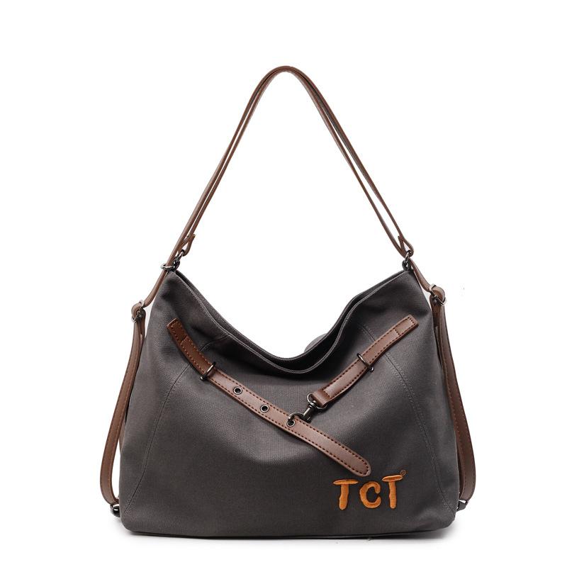 

Simple large-capacity tote bag women s new casual and fashionable commuter solid color backpack