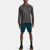 Under Armour Tech T Shirts Men's Carbon Gray Crew Neck Moderate Straight Fit 1328496-090