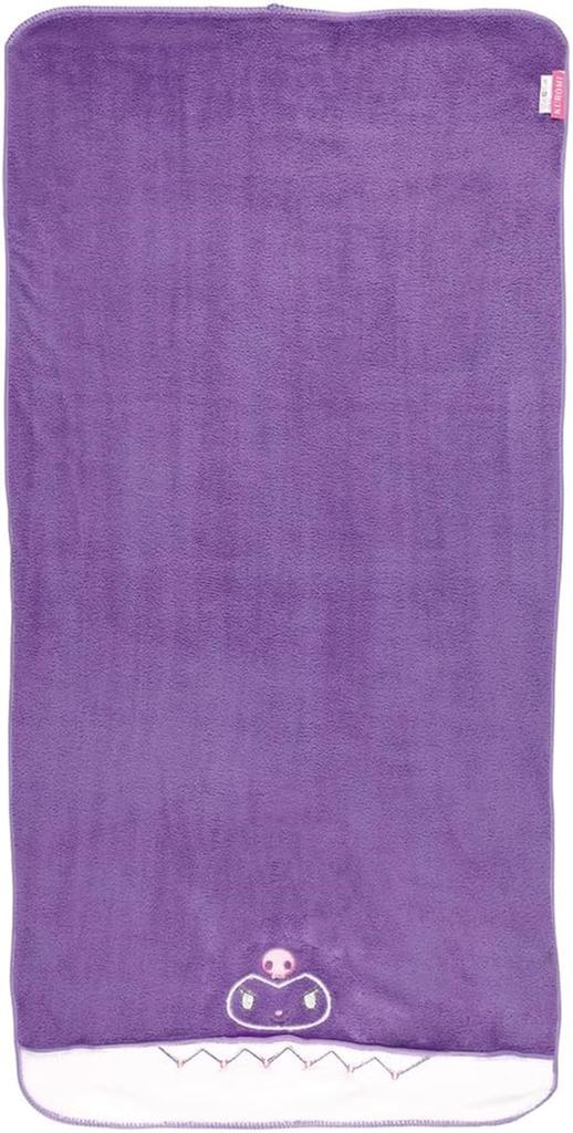 Skater Kuromi Sanrio Absorbent Bath 60cm x Quick-Drying Towel, 120cm, TODR1-A