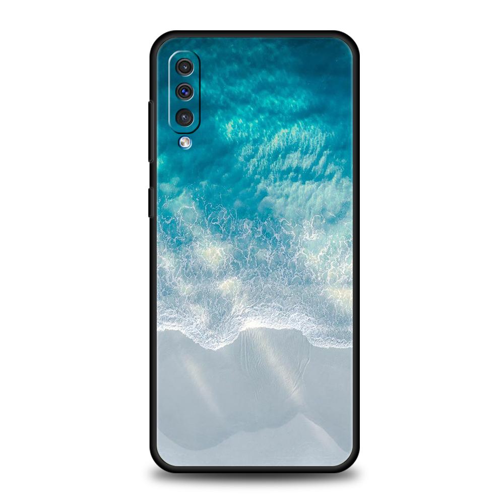 Blue Sea Ocean Waves Phone Case For Samsung A56 A36 A26 A24 A16 A14 A12 A32 A50 A70 A20E A22 A40 A34 A54 A42 A52 5G A06 Cover