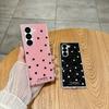 Applicable to Samsung zfold7 bow anti-drop mobile phone case zfold6 glitter polka dot zfold5 bracket protective case