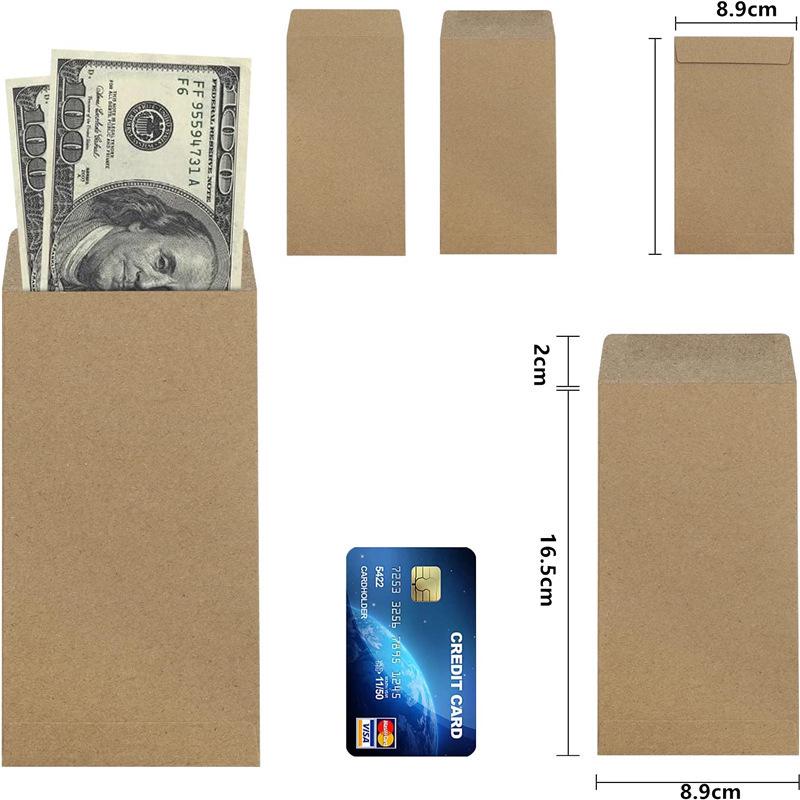 A7 Brown Kraft Paper Invitation Envelopes (5x7) for Weddings and Gift Cards