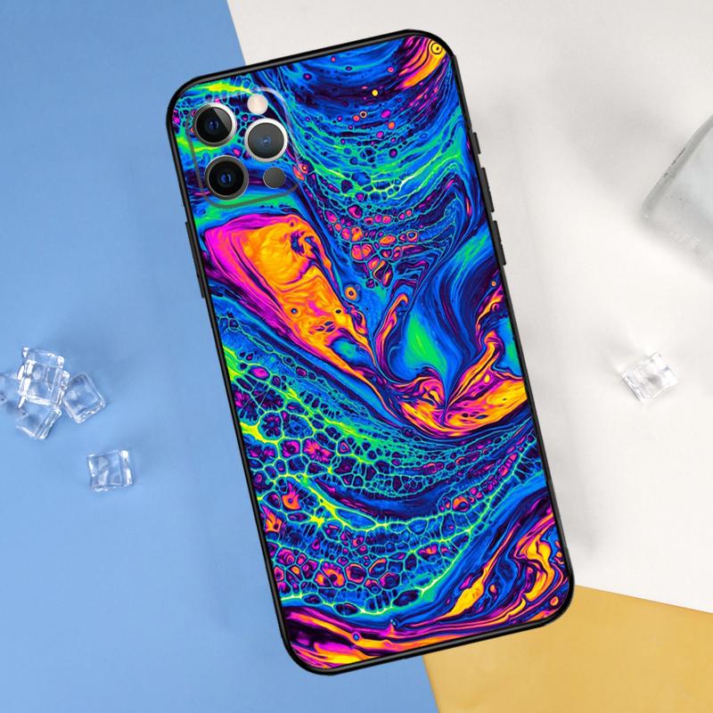 Psychedelic trippy abstract art Phone Case For iPhone 16 Pro 15 Pro 11 13 14 Pro Max 12 Mini XR 16 15 Plus 16e Cover Shell