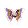Luxury Women Enamel Butterfly Insect Brooches Pins Vintage Crystal Brooch For Lady Jewelry Clothing Badges Corsage