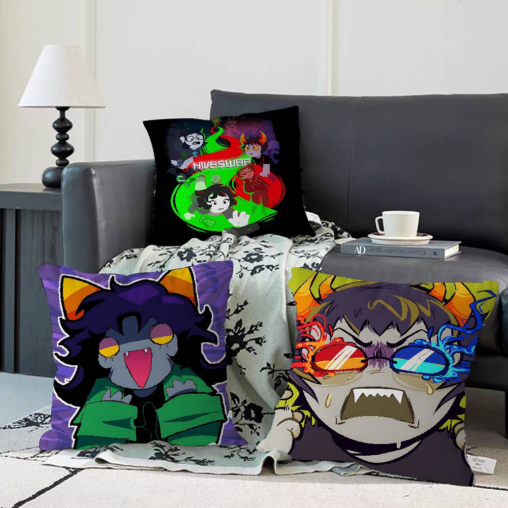 H-Homestuck Anime Games 45*45cm Cushion Cover Pillow Cover Decor Pillowcase Home Pillowcase For Couch Pillow