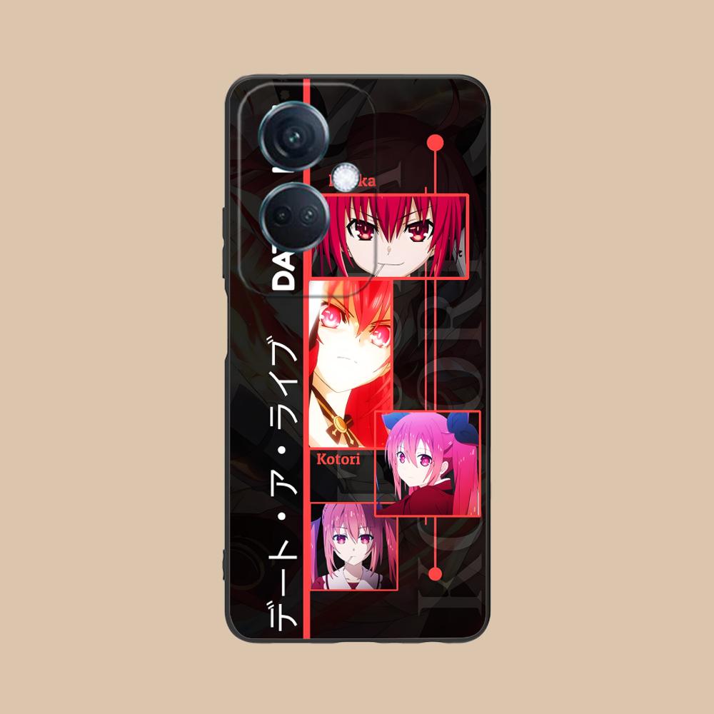 Date a Live Kotori Itsuka Matte TPU Mobile Phone Case for OPPO Reno 14 13 12 11 10 9 8 7 6 5 F T Pro 5G Colorful Printing Cover