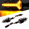 1Pair Motorcycle LED Water Flowing Turn Signal Light Indicator Blinker Lamp Universal