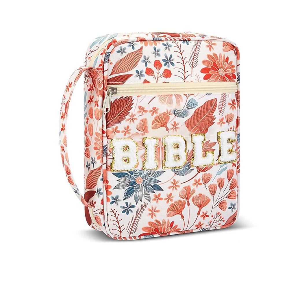 Flora Bible Cover  Case Dustproof Stationery Storage Organizer Book Storage Bag  Study Supplies