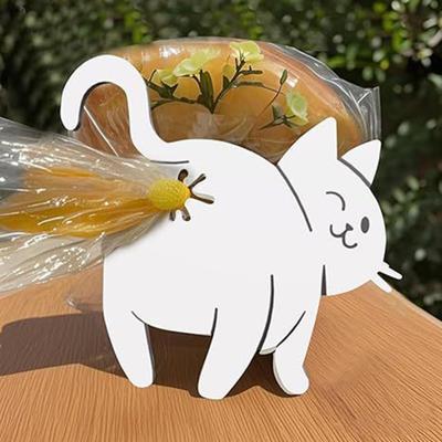 Spona na chleba s kočičím zadkem 3D tištěný držák na sáčky Vtipná spona ve tvaru kočky na sáčky na potraviny Novinka kuchyňský gadget