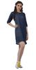 Moomaya Printed 3 4 Sleeve Winter Dresses For Women Scoop Neck Short Swing