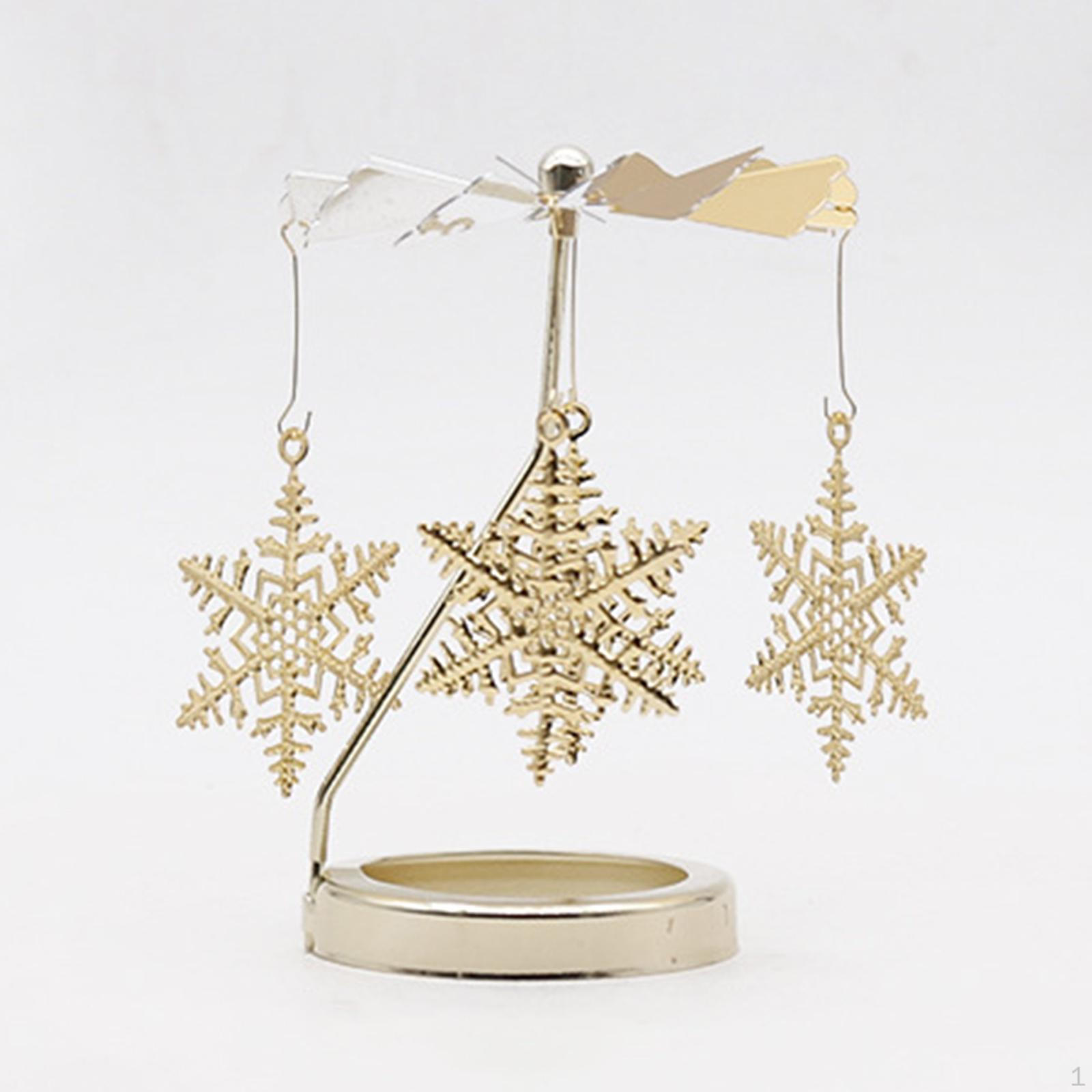 

Вращающийся подсвечник, канделябры, металлические вращающиеся держатели для светильников, летающие чайные свечи, подсвечник для Snowflake