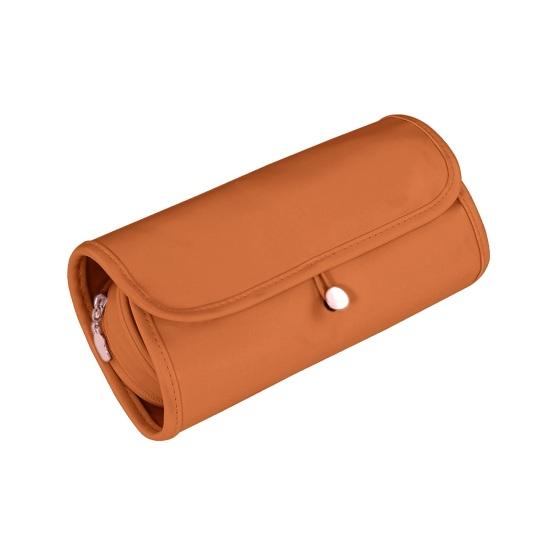 

Multifunctional Makeup Bag Folding Large Capacity Cosmetic Brush Lipstick Eyebrow Pencil Holder Portable Travel Toiletries Organizer Pouch коричневый