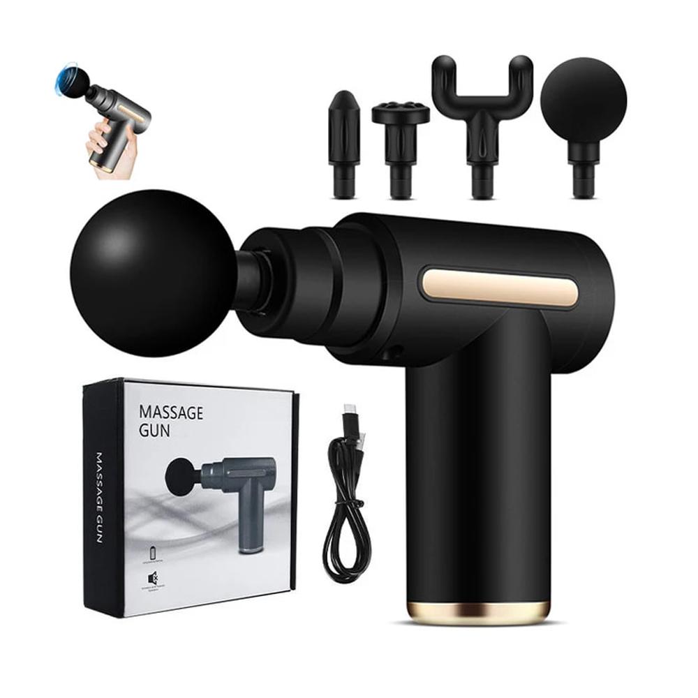 

Professional Deep Tissue Massage Gun - 6 Speeds Portable percussion massager, 55mm Motor, Portable Muscle Relax for Gym, Office Type C Charge чёрный