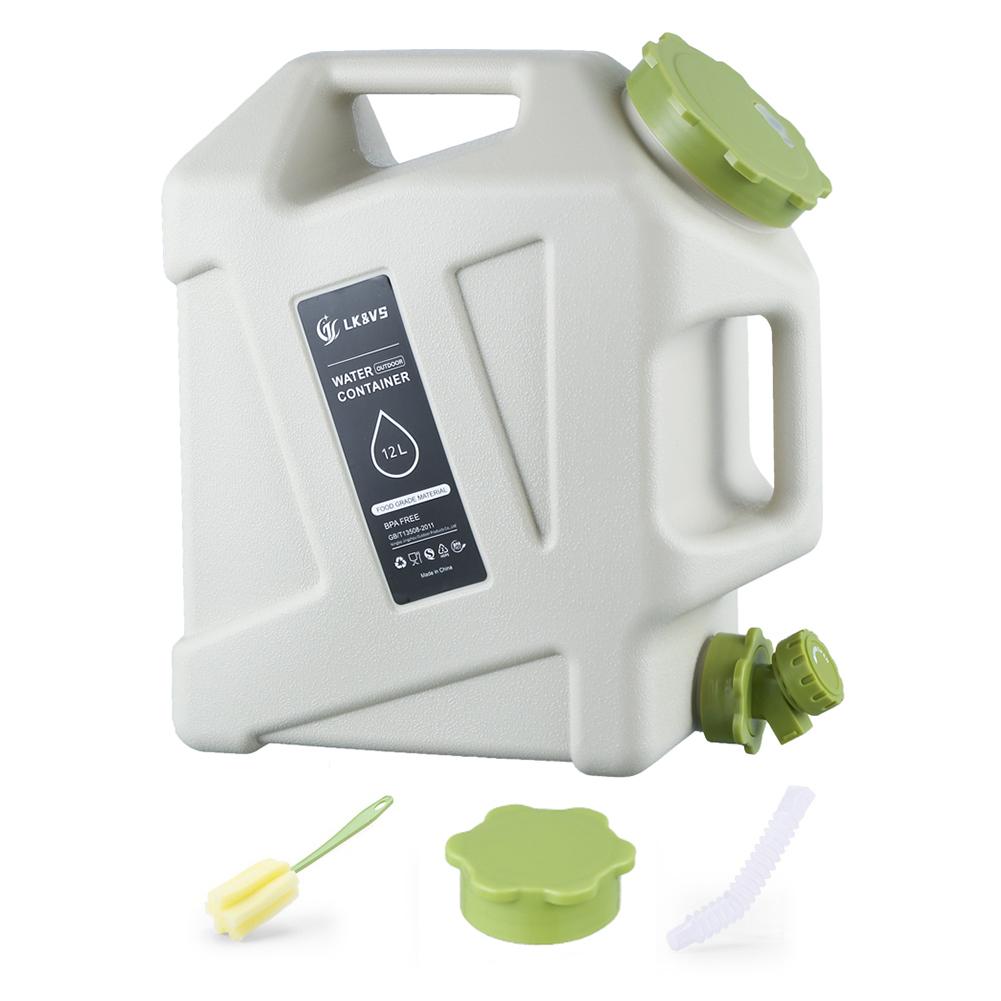 

12L Water Storage Container Leak-Proof Portable Water Tank Large Capacity Drinking Water Bucket for Vehicle Car Camping