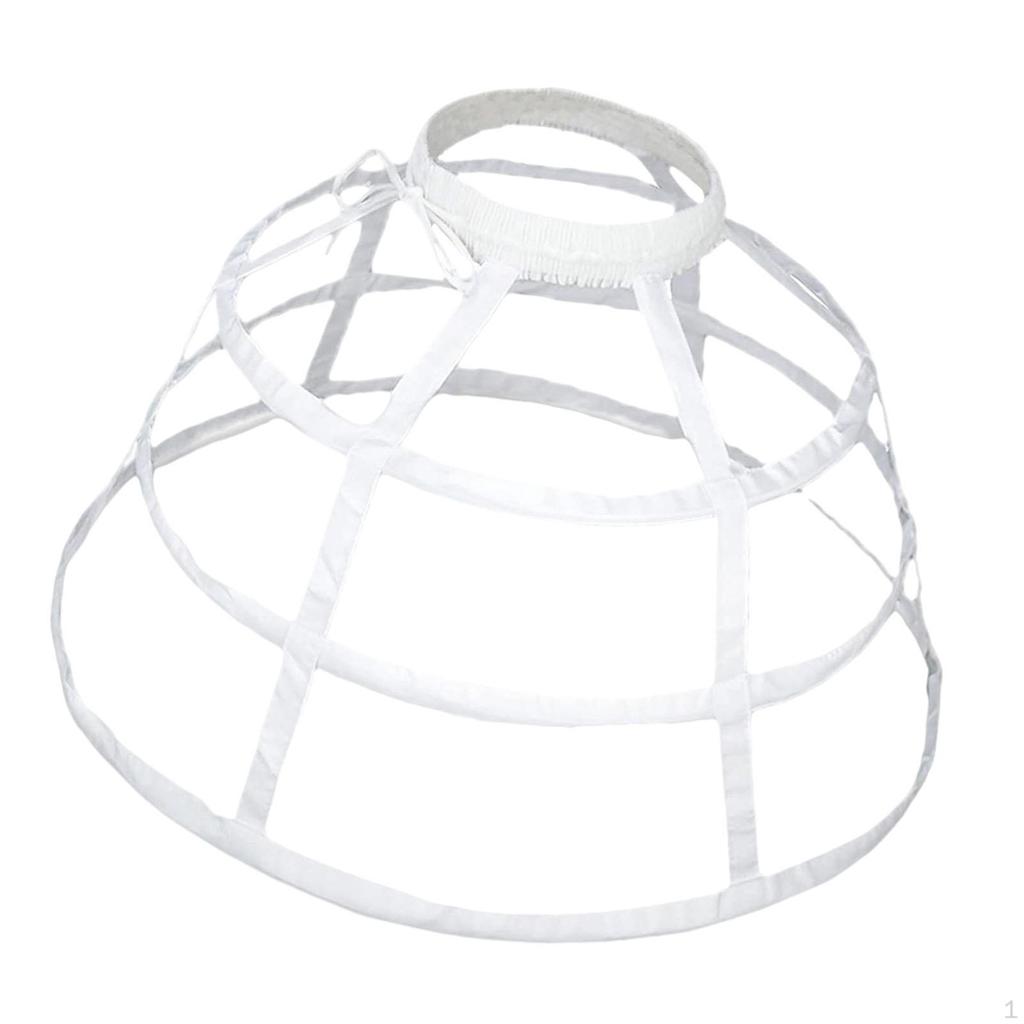 Cage Hoop Skirt Petticoat Cosplay for Costume Gown