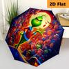1 Stück Grinch-Schirm Tragbare 8-Rippen-Struktur geeignet für alle Jahreszeiten, Zuhause, Reisen, Outdoor-Schirm
