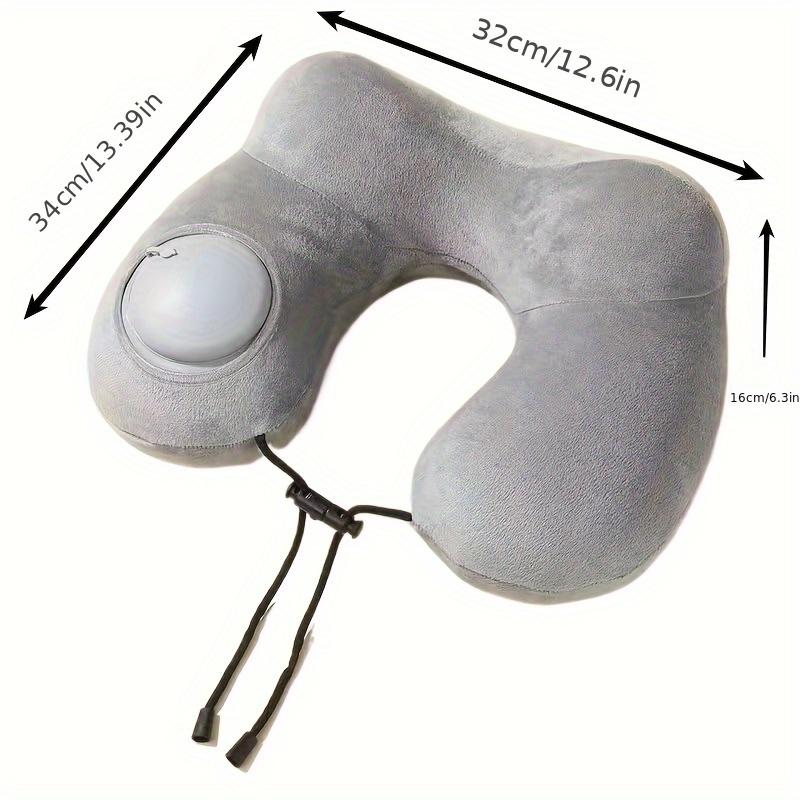 1pc Travel Pillow U-shaped Hump Pillow Press Inflatable Portable Flying Neck Pillow Business Trip Neck U-shaped Pillow Long-distance Travel