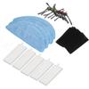 Robot Cleaner Rag Filter Set Replaceable Reusable Robot Cleaner Side Brush Set for Yeedi K600 K700