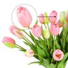 5Pcs/bunch Artificial Tulips Bouquet Real Touch Silicone Fake Flowers for Home Garden Living Room Decoration Wedding Party