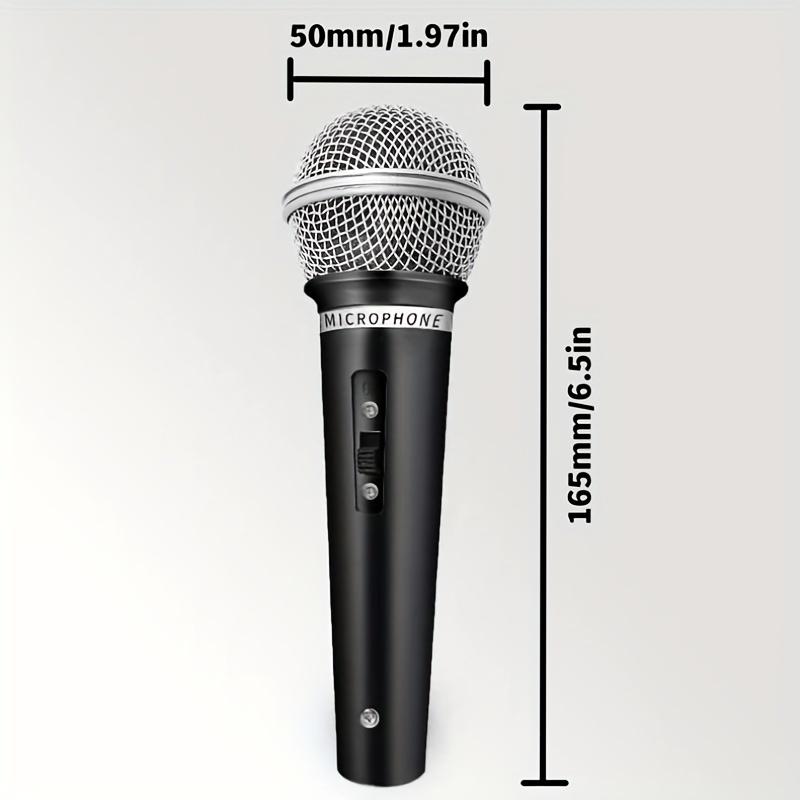 High qualityWired Dynamic Microphone with 6.5mm Jack, Handheld Karaoke Singing and Conference Speech Mic for PA System, 6.5mm Plug Multi-Purpose