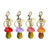 Fashionable Mushroom Charm Keychain Decorative Pendant Bag Hanging Decoration for Keys Bags Unique Gift Choice