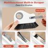 Groove Cleaning Brush Grout Cleaner Tool Grip Brush Hard Bristle Crevice Cleaning Brush for Sliding Door Track, Window Sill