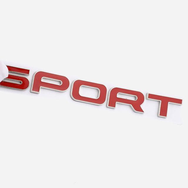 Auto Metal SPORT Premium Car Side Fender Rear Trunk Emblem Badge Decal Car Sticker 3D