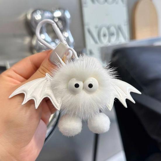 Keychain Pendant Cartoon Doll Charm with Wings Plush Key Chain Versatile Decoration Keys Backpack