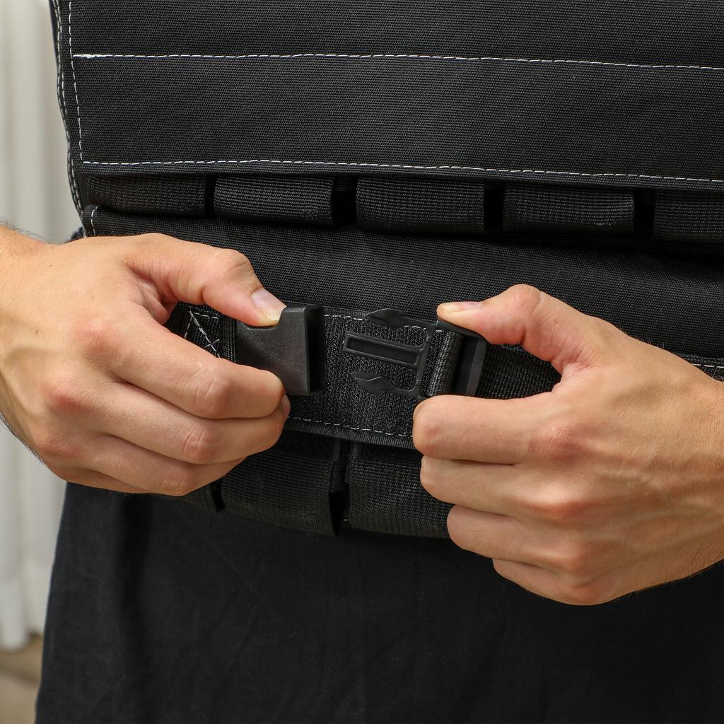 30KG Adjustable Weighted Vest, Running Weight Vest, with 30 Metal Weights, Reflective Strips, for Running, Exercise