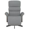VidaXL Fauteuil inclinable avec repose-pieds gris clair tissu 356601