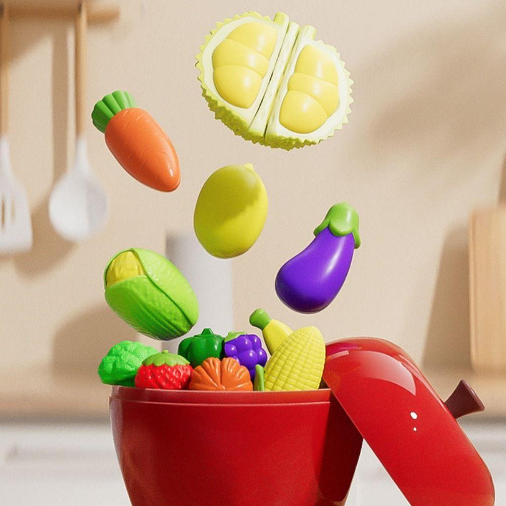 25/32PCS Early Educational Play Food Cutting Toys 25/32PCS Mock Fruit Cutting Toy  Kitchen Role Play