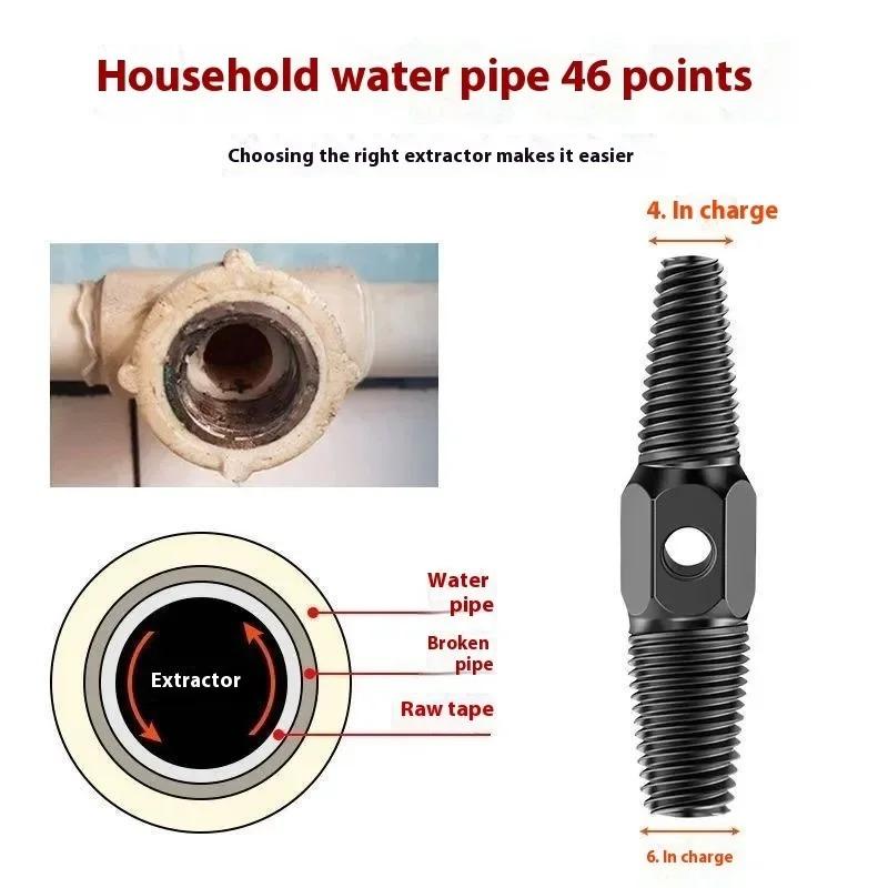Household faucet wire extractor universal anti tap tool for water pipe breakage, screw and slide wire extractor