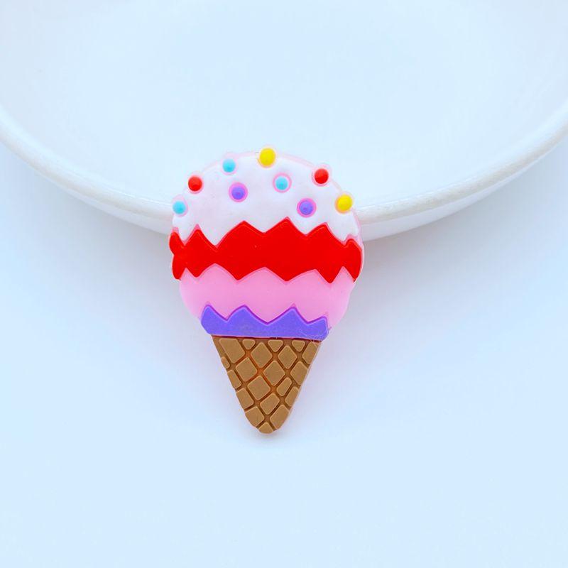 10/20 Stück Niedliche Eiscreme-Serie PVC Flexibler Kleber Flache Rückseite DIY Scrapbooking Verzierung Handy Basteldekoration Schreibwaren