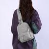 Multi-functional Chest Bag Solid Color Women's Backpack Multi-layer Men's Crossbody Bag