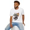 Unisex Softstyle T-Shirt Skeleton Martial Arts Spinning Elbow Strike Fight