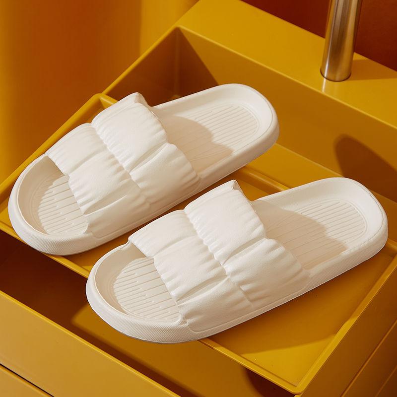 Fashion 2024Women's Soft Sole Cloud Slippers for Home Non-slip Bathroom Slippers Women Summer Thick Platform Sandals Flip Flops Woman