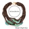 Statement Vintage Beads Necklace Handmade for Woman Girl Trendy Vintage Wedding Party Jewelry