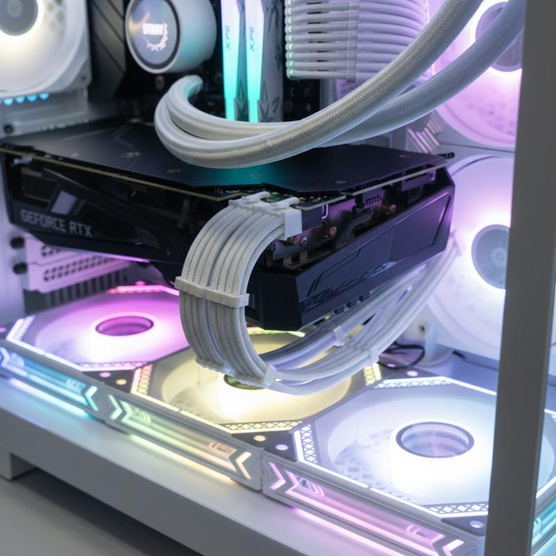 Custom Sleeved PSU Extension Cable 24Pin ATX with PCIe 6+2Pin 8Pin GPU Power for High End Computer Case