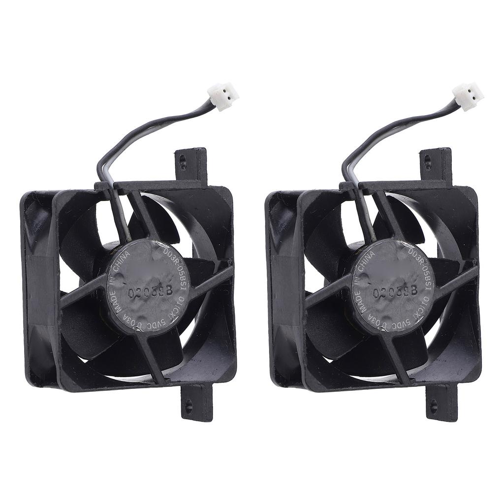 2pcs Game Console Internal Cooling Fan Good Heat Dissipation Built in Cooler Replacement
