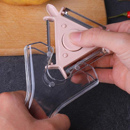 Vegetable Peeler Stainless Steel Blade Potato Shredder Tool with Ergonomic Handle Easy Switch